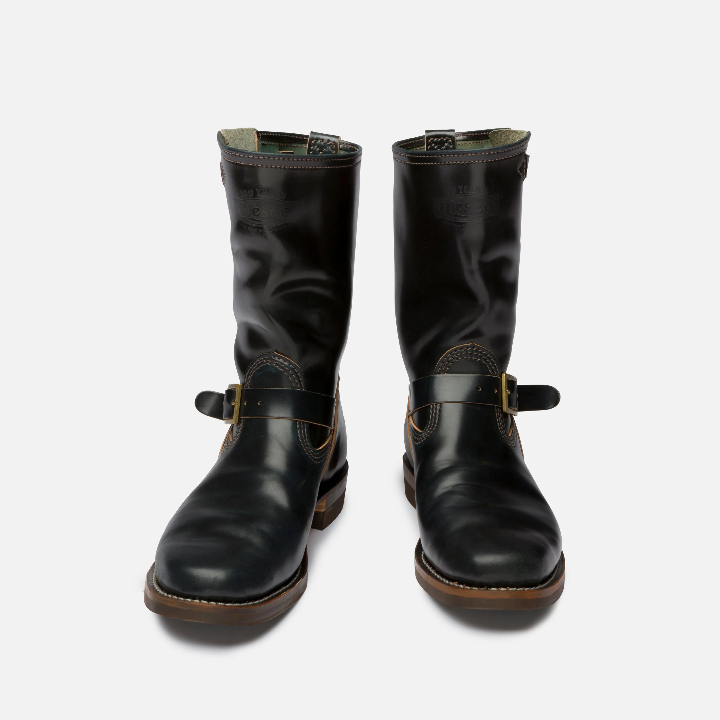 BOSS'S BOSS Black Shell Cordovan Boots | Black Bear Brand — Black
